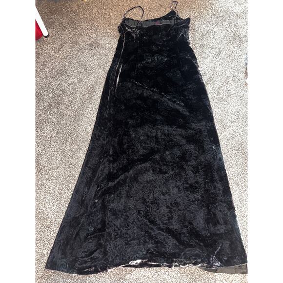 Vintage Ralph Lauren velvet black Womens dress size 6 - Picture 1 of 3